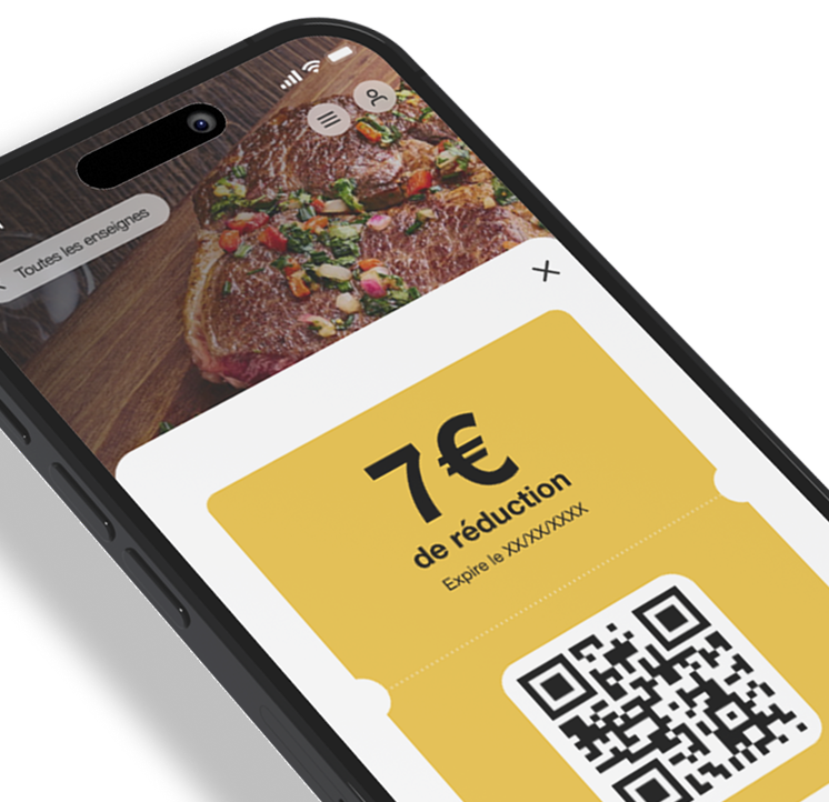Profitez de vos bons de réduction dans tous les restaurants participants